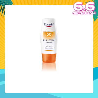 EUCERIN Sun Lotion for Body Extra Light SPF50 (Non-Sticky + Water Resistant) 150ml