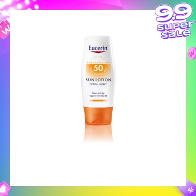 EUCERIN Sun Lotion for Body Extra Light SPF50 (Non-Sticky + Water Resistant) 150ml