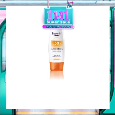 EUCERIN Sun Lotion for Body Extra Light SPF50 (Non Sticky + Water Resistant) 150ml image