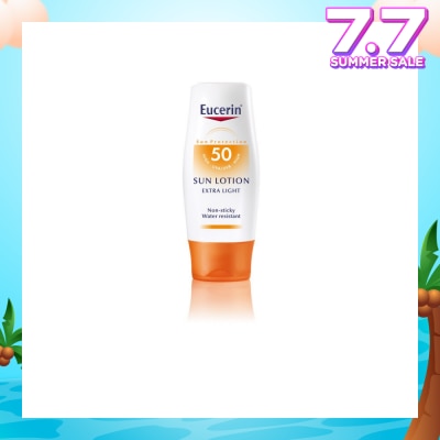 EUCERIN Sun Lotion for Body Extra Light SPF50 (Non-Sticky + Water Resistant) 150ml