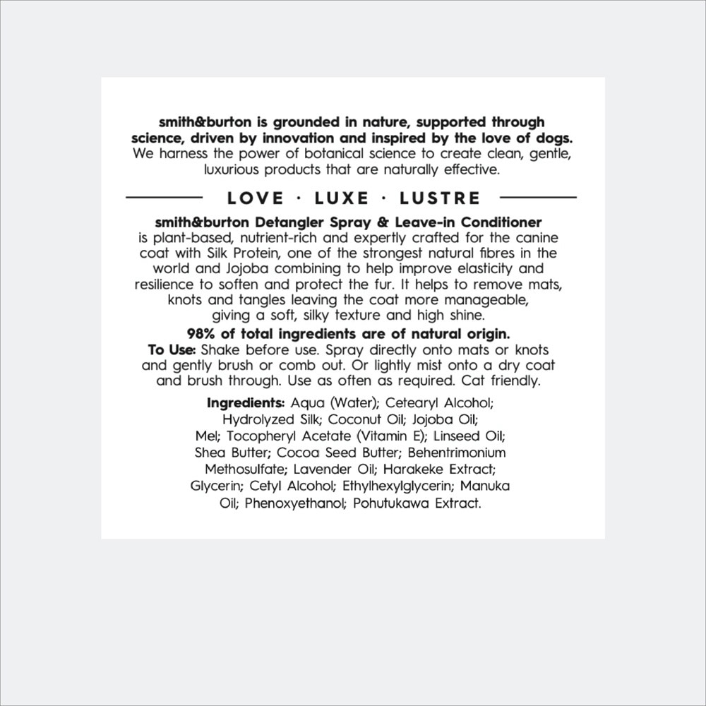 Canine Collection Detangler Spray & Leave-in Conditioner for Dog 125ml