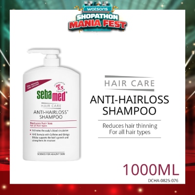 SEBAMED - Anti Hairloss Shampoo (Helps With Excessive Hair Loss, Suitable For Those With Sensitive Scalp And Improves Supply Of Nutrients And Oxygen) 1000ml