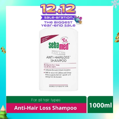 SEBAMED Anti Hairloss Shampoo (Helps With Excessive Hair Loss, Suitable For Those With Sensitive Scalp And Improves Supply Of Nutrients And Oxygen) 1000ml