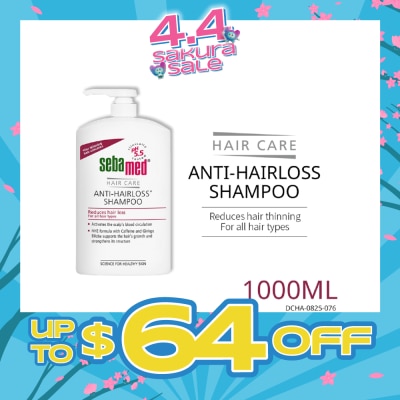 SEBAMED - Anti Hairloss Shampoo (Helps With Excessive Hair Loss, Suitable For Those With Sensitive Scalp And Improves Supply Of Nutrients And Oxygen) 1000ml