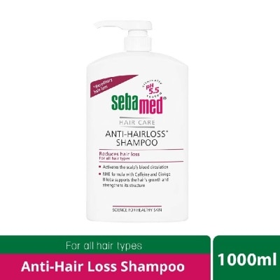 SEBAMED Anti Hairloss Shampoo (Helps With Excessive Hair Loss, Suitable For Those With Sensitive Scalp And Improves Supply Of Nutrients And Oxygen) 1000ml