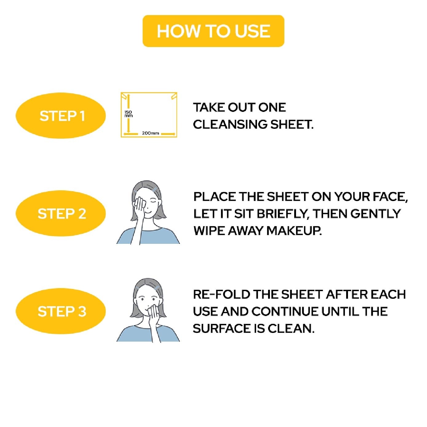 Micellar Cleansing Sheet Perfect Glow (Removes Makeup, Cleanses And Tones With 1 Wipes) 46s