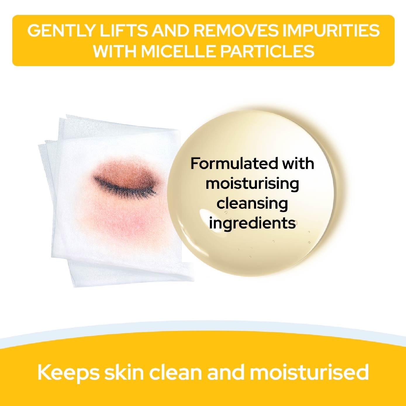 Micellar Cleansing Sheet Perfect Glow (Removes Makeup, Cleanses And Tones With 1 Wipes) 10s