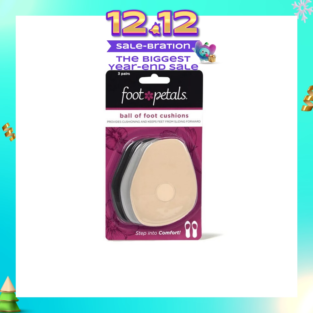 Ball Of Foot Cushions (Keep Feet From Sliding Forward, Reducing Burning Pain And Preventing Calluses) 3 Pairs
