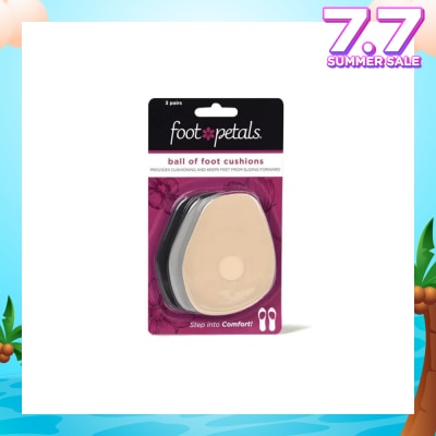 FOOT PETALS Ball Of Foot Cushions (Keep Feet From Sliding Forward, Reducing Burning Pain And Preventing Calluses) 3 Pairs