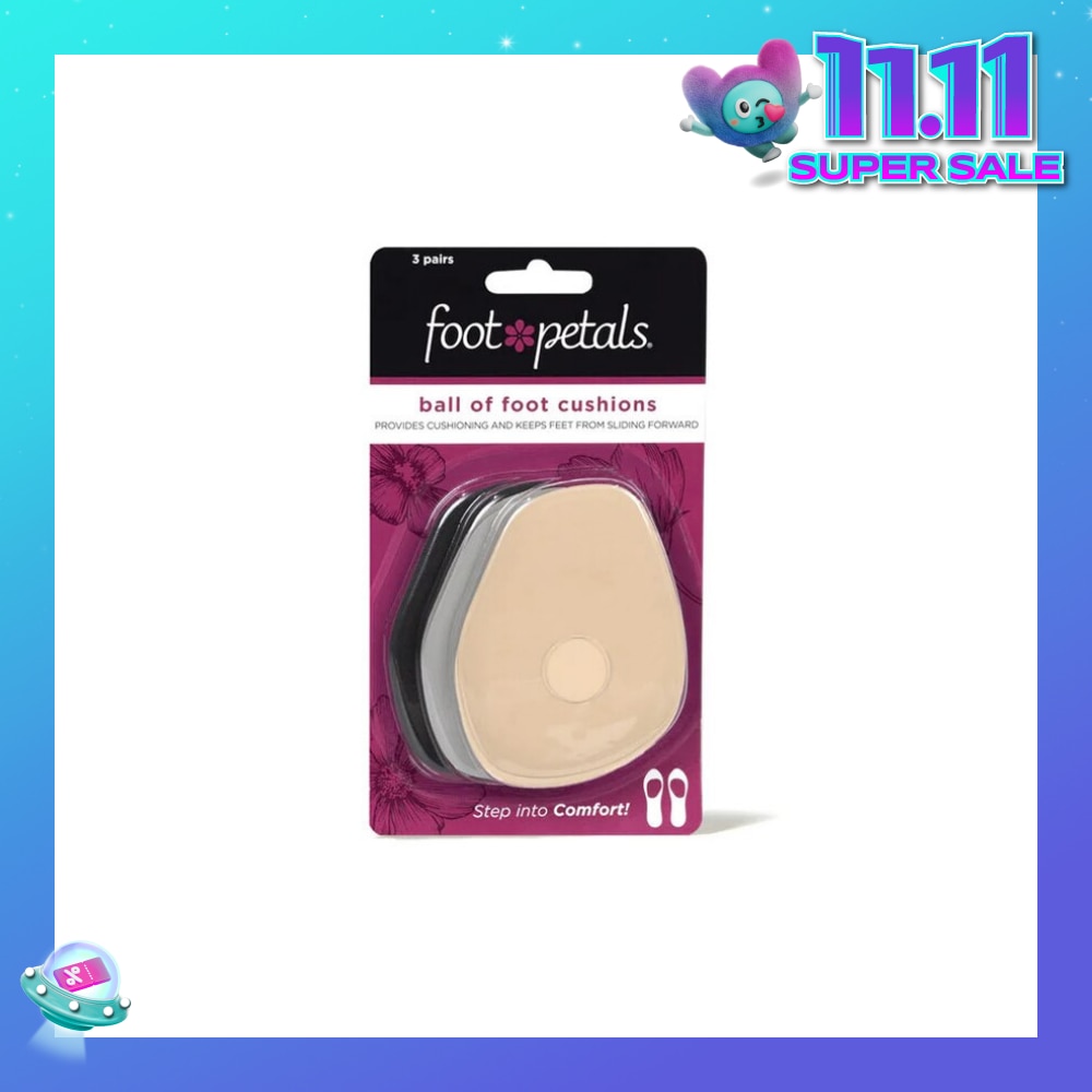 Ball Of Foot Cushions (Keep Feet From Sliding Forward, Reducing Burning Pain And Preventing Calluses) 3 Pairs