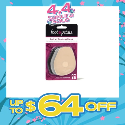 FOOT PETALS - Ball Of Foot Cushions (Keep Feet From Sliding Forward, Reducing Burning Pain And Preventing Calluses) 3 Pairs