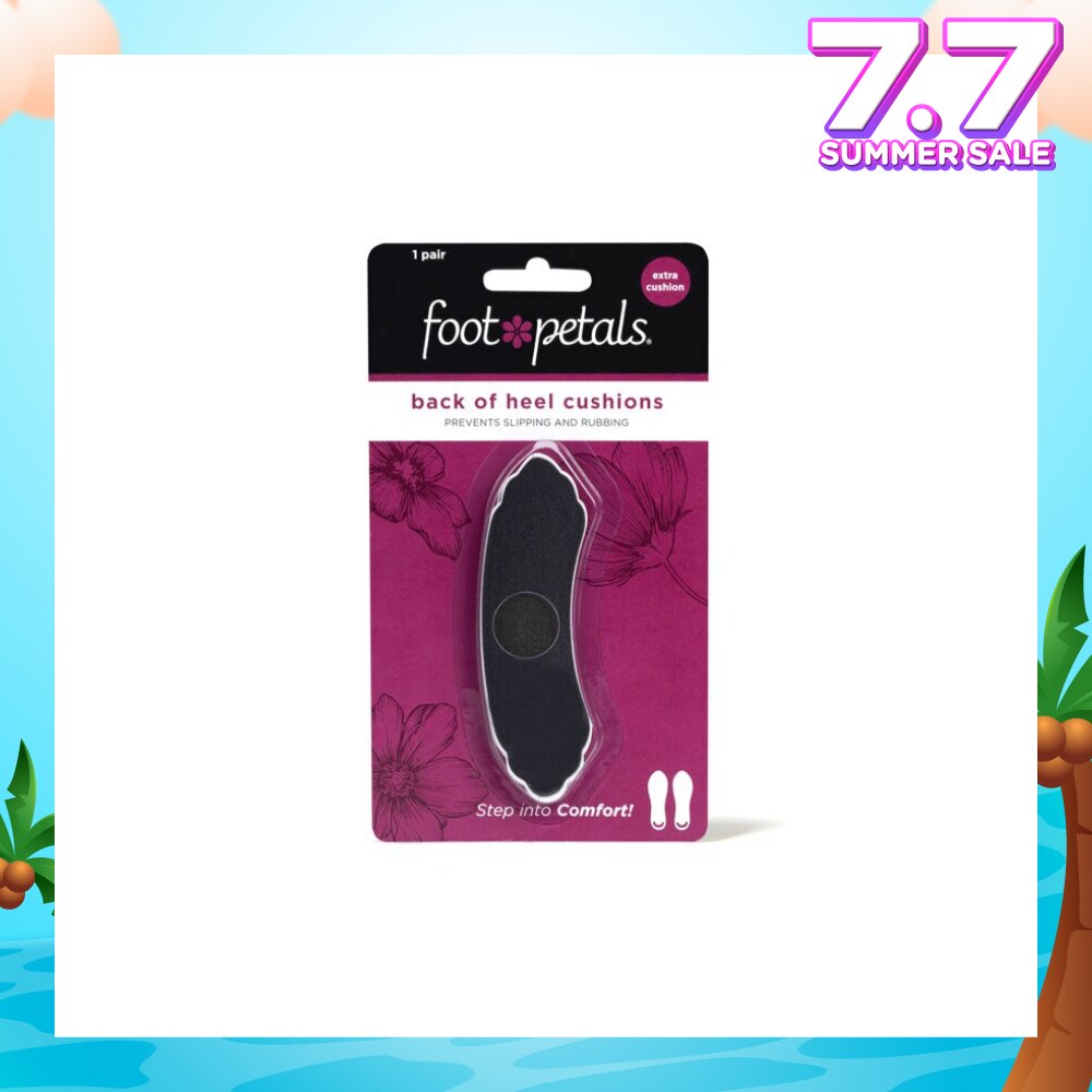 Back Of Heel Cushions With Extra Cushion (Keep Heels From Slipping In And Out Of Shoes, Reducing Blisters And Ankle Chaff) Black, 1 Pair
