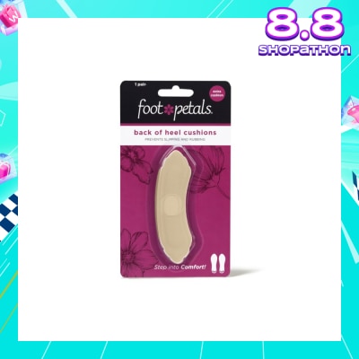 FOOT PETALS Back Of Heel Cushions With Extra Cushion (Keep Heels From Slipping In And Out Of Shoes, Reducing Blisters And Ankle Chaff) Khaki, 1 Pair