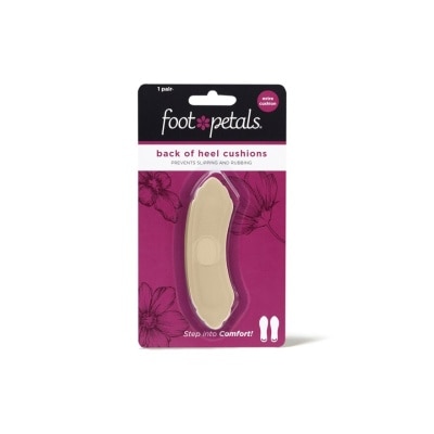 FOOT PETALS Back Of Heel Cushions With Extra Cushion (Keep Heels From Slipping In And Out Of Shoes, Reducing Blisters And Ankle Chaff) Khaki, 1 Pair