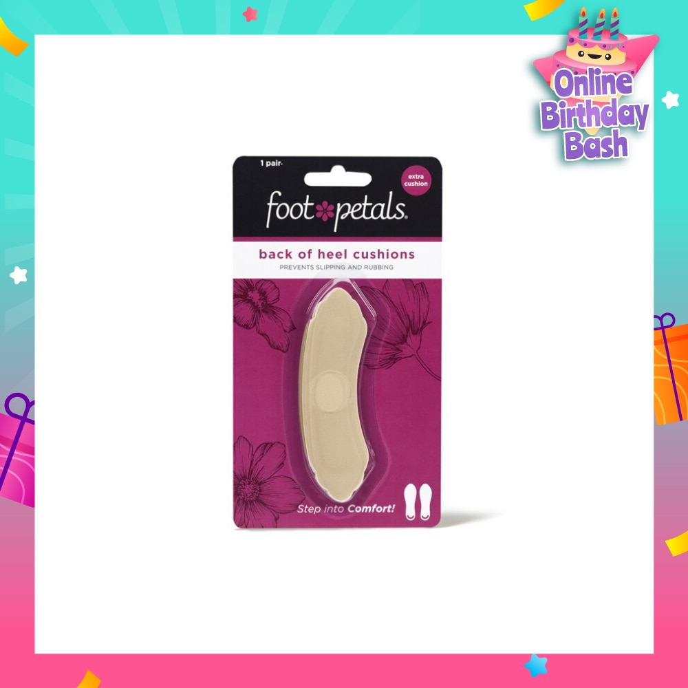 Back Of Heel Cushions With Extra Cushion (Keep Heels From Slipping In And Out Of Shoes, Reducing Blisters And Ankle Chaff) Khaki, 1 Pair