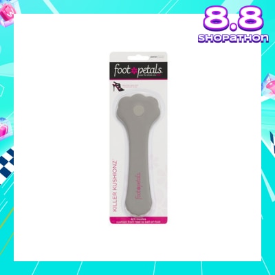 FOOT PETALS Killer Kushionz 3/4 Insoles (Keeps Feet From Sliding Forward And Helps Prevent Calluses From Forming) Silver Rose, 1 Pair