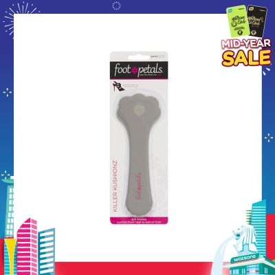 FOOT PETALS Killer Kushionz 3/4 Insoles (Keeps Feet From Sliding Forward And Helps Prevent Calluses From Forming) Silver Rose, 1 Pair
