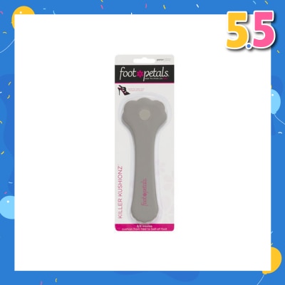 FOOT PETALS Killer Kushionz 3/4 Insoles (Keeps Feet From Sliding Forward And Helps Prevent Calluses From Forming) Silver Rose, 1 Pair