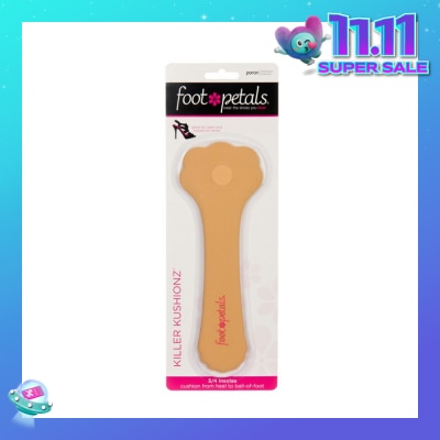 FOOT PETALS Killer Kushionz 3/4 Insoles (Keeps Feet From Sliding Forward And Helps Prevent Calluses From Forming) Buttercup, 1 Pair