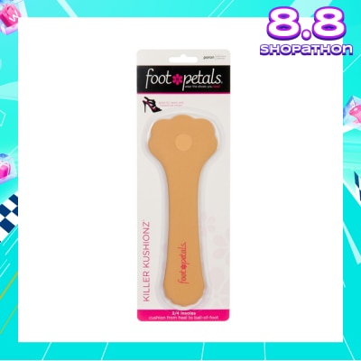 FOOT PETALS Killer Kushionz 3/4 Insoles (Keeps Feet From Sliding Forward And Helps Prevent Calluses From Forming) Buttercup, 1 Pair