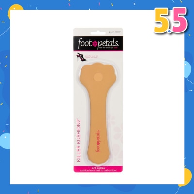 FOOT PETALS Killer Kushionz 3/4 Insoles (Keeps Feet From Sliding Forward And Helps Prevent Calluses From Forming) Buttercup, 1 Pair