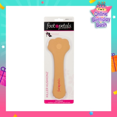 FOOT PETALS Killer Kushionz 3/4 Insoles (Keeps Feet From Sliding Forward And Helps Prevent Calluses From Forming) Buttercup, 1 Pair