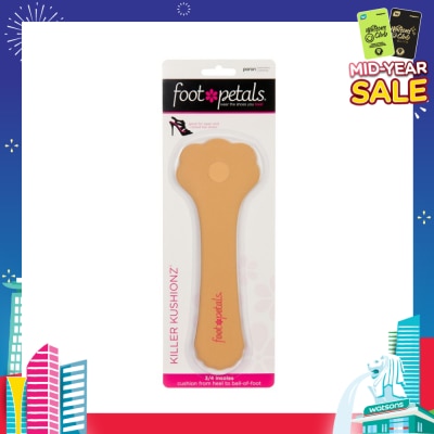 FOOT PETALS Killer Kushionz 3/4 Insoles (Keeps Feet From Sliding Forward And Helps Prevent Calluses From Forming) Buttercup, 1 Pair
