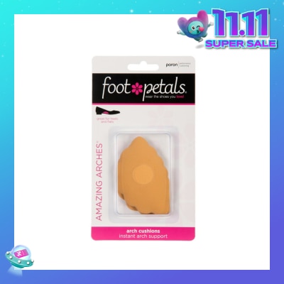 FOOT PETALS Amazing Arches Buttercup / Arch Cushions (Help Distribute Weight Evenly And Reduce Foot Fatigue) 1 Pair