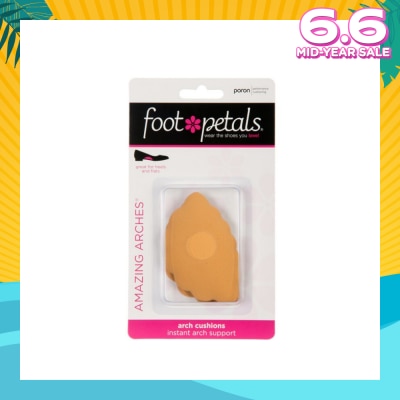 FOOT PETALS Amazing Arches Buttercup / Arch Cushions (Help Distribute Weight Evenly And Reduce Foot Fatigue) 1 Pair