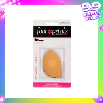 FOOT PETALS Amazing Arches Buttercup / Arch Cushions (Help Distribute Weight Evenly And Reduce Foot Fatigue) 1 Pair