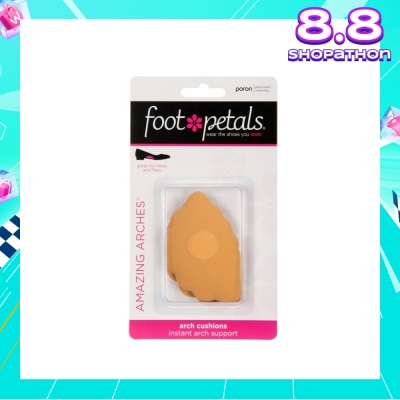 FOOT PETALS Amazing Arches Buttercup / Arch Cushions (Help Distribute Weight Evenly And Reduce Foot Fatigue) 1 Pair