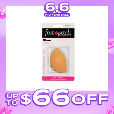FOOT PETALS - Amazing Arches Buttercup / Arch Cushions (Help Distribute Weight Evenly And Reduce Foot Fatigue) 1 Pair