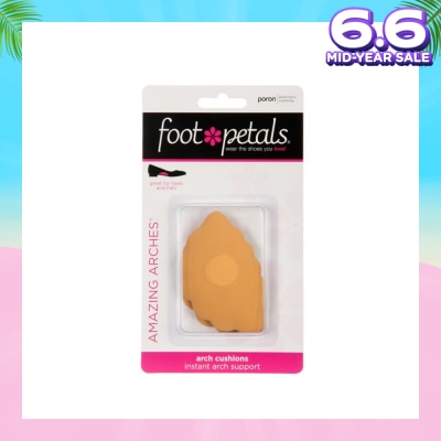 FOOT PETALS Amazing Arches Buttercup / Arch Cushions (Help Distribute Weight Evenly And Reduce Foot Fatigue) 1 Pair