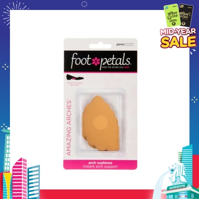 FOOT PETALS Amazing Arches Buttercup / Arch Cushions (Help Distribute Weight Evenly And Reduce Foot Fatigue) 1 Pair