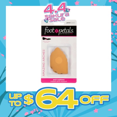 FOOT PETALS - Amazing Arches Buttercup / Arch Cushions (Help Distribute Weight Evenly And Reduce Foot Fatigue) 1 Pair