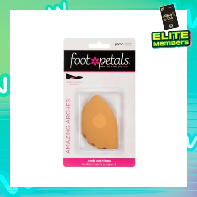 FOOT PETALS Amazing Arches Buttercup / Arch Cushions (Help Distribute Weight Evenly And Reduce Foot Fatigue) 1 Pair