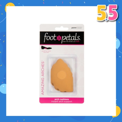 FOOT PETALS Amazing Arches Buttercup / Arch Cushions (Help Distribute Weight Evenly And Reduce Foot Fatigue) 1 Pair