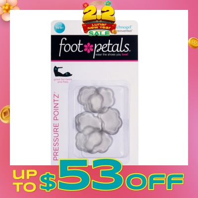 FOOT PETALS Technogel Pressure Pointz / Spot Cushions (Reduce Rubbing And Friction, Preventing Calluses And Blisters) 6s