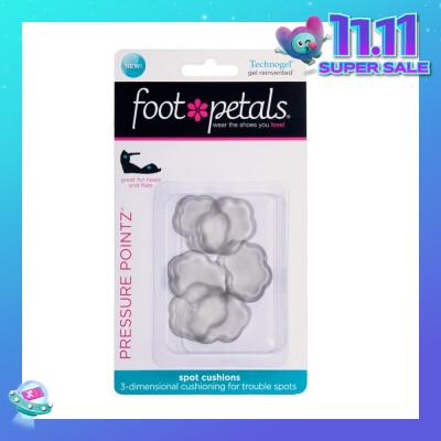 FOOT PETALS Technogel Pressure Pointz / Spot Cushions (Reduce Rubbing And Friction, Preventing Calluses And Blisters) 6s
