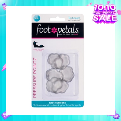 FOOT PETALS Technogel Pressure Pointz / Spot Cushions (Reduce Rubbing And Friction, Preventing Calluses And Blisters) 6s