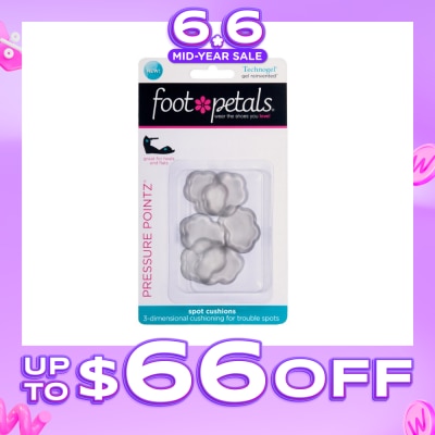 FOOT PETALS - Technogel Pressure Pointz / Spot Cushions (Reduce Rubbing And Friction, Preventing Calluses And Blisters) 6s