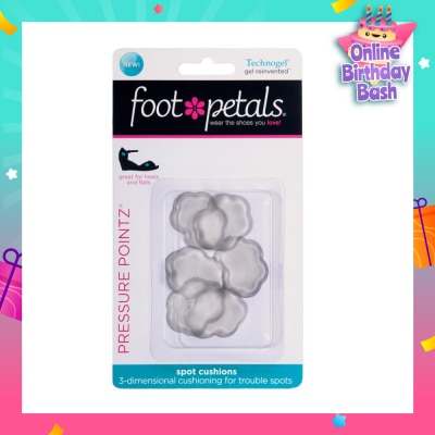 FOOT PETALS Technogel Pressure Pointz / Spot Cushions (Reduce Rubbing And Friction, Preventing Calluses And Blisters) 6s