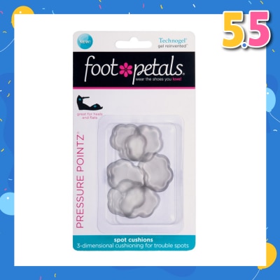 FOOT PETALS Technogel Pressure Pointz / Spot Cushions (Reduce Rubbing And Friction, Preventing Calluses And Blisters) 6s
