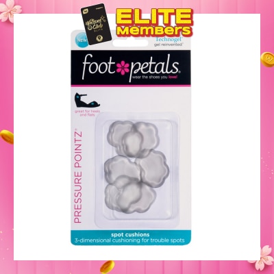 FOOT PETALS Technogel Pressure Pointz / Spot Cushions (Reduce Rubbing And Friction, Preventing Calluses And Blisters) 6s