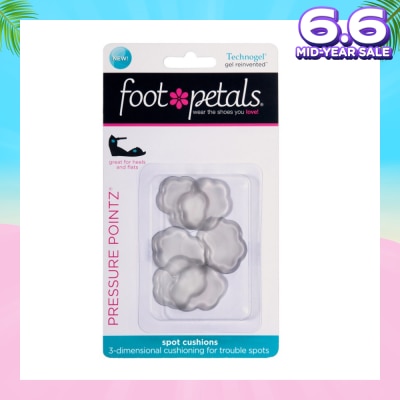 FOOT PETALS Technogel Pressure Pointz / Spot Cushions (Reduce Rubbing And Friction, Preventing Calluses And Blisters) 6s