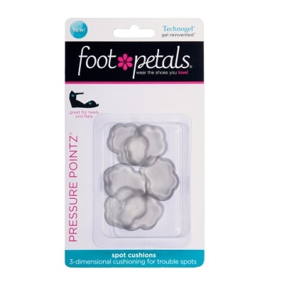 FOOT PETALS Technogel Pressure Pointz / Spot Cushions (Reduce Rubbing And Friction, Preventing Calluses And Blisters) 6s