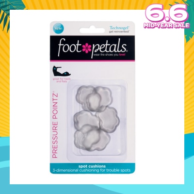 FOOT PETALS Technogel Pressure Pointz / Spot Cushions (Reduce Rubbing And Friction, Preventing Calluses And Blisters) 6s