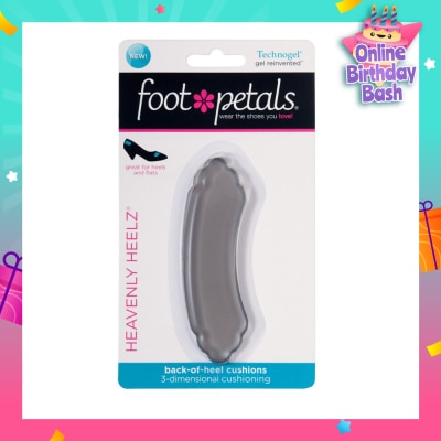 FOOT PETALS Technogel Heavenly Heelz / Back Of Heel Cushions (Keep Heels From Slipping In And Out Of Shoes, Reducing Blisters And Ankle Chaff) 1 Pair