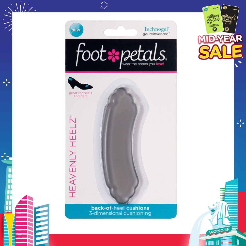 Technogel Heavenly Heelz / Back Of Heel Cushions (Keep Heels From Slipping In And Out Of Shoes, Reducing Blisters And Ankle Chaff) 1 Pair