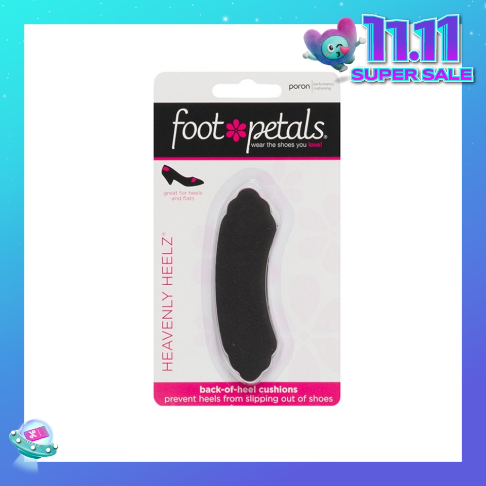 Heavenly Heelz / Back Of Heel Cushions (Keep Heels From Slipping In And Out Of Shoes, Reducing Blisters And Ankle Chaff) Black, 3 Pairs